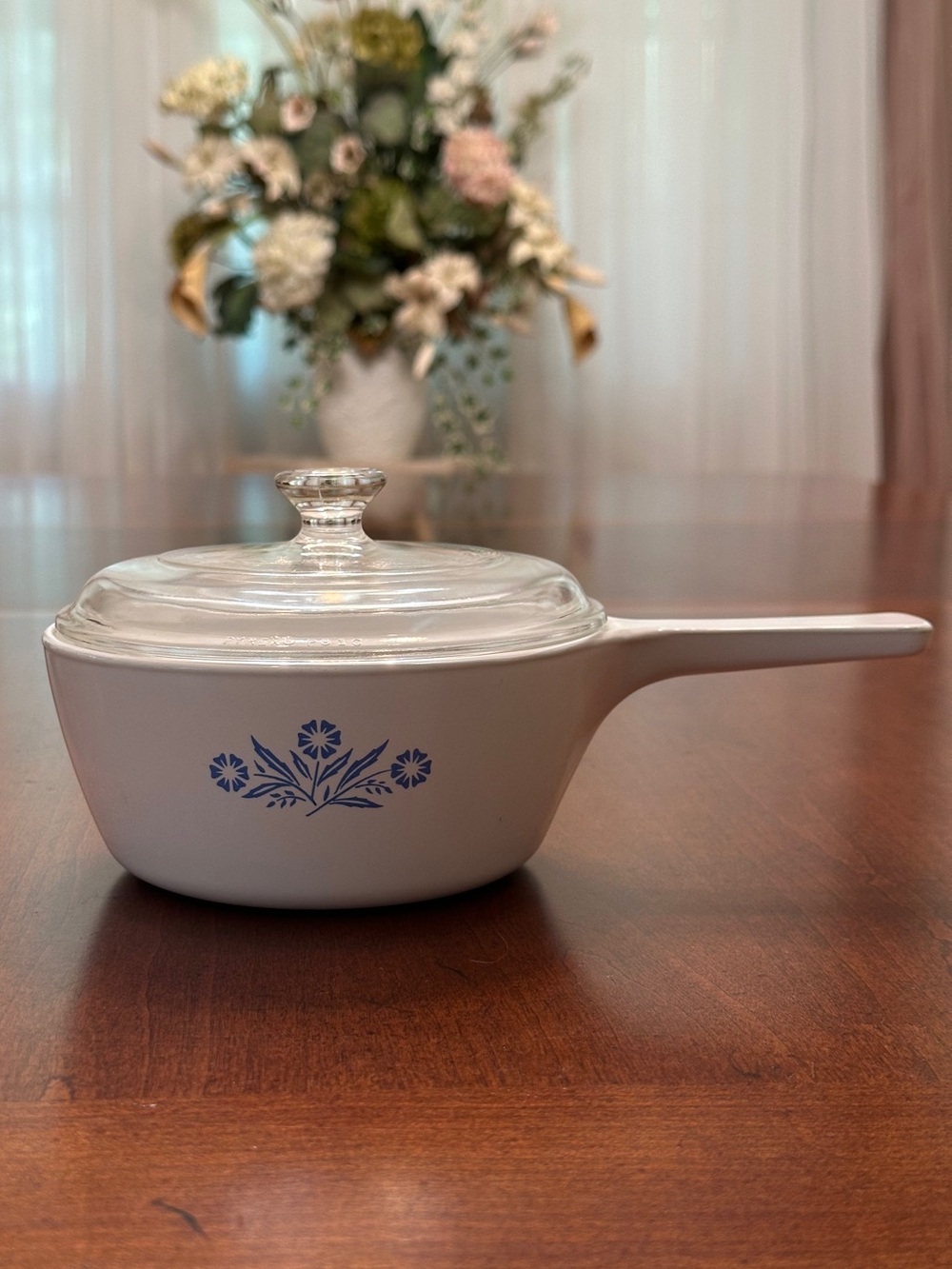 Vintage Corningware Blue Cornflower 1.5 Pint Saucepan & Original Lid